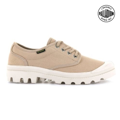 Palladium Pallabrousse Men's Oxfords Shoes Beige | UK H658-ZWK